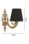 Opviq Lily Lámpara de pared Negro y Dorado